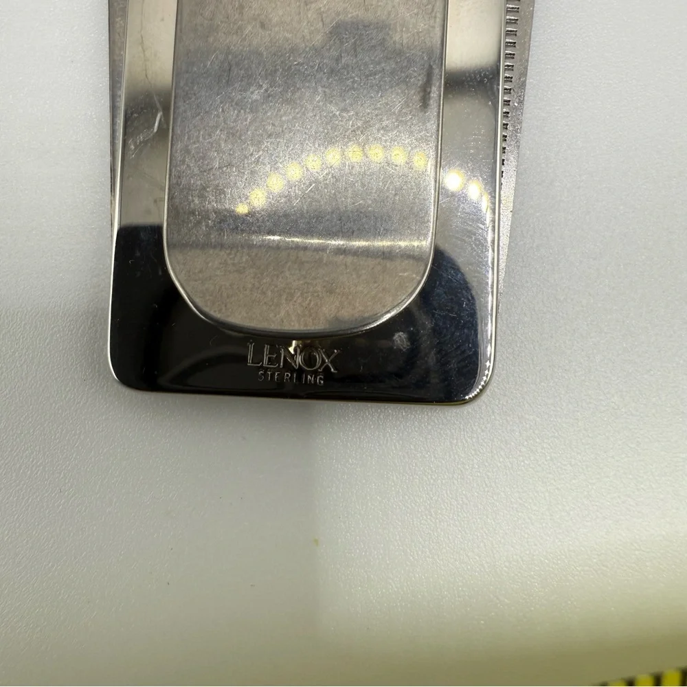 Lennox Sterling Money Clip | Knife & Nail File | Brand New Opened for Photos